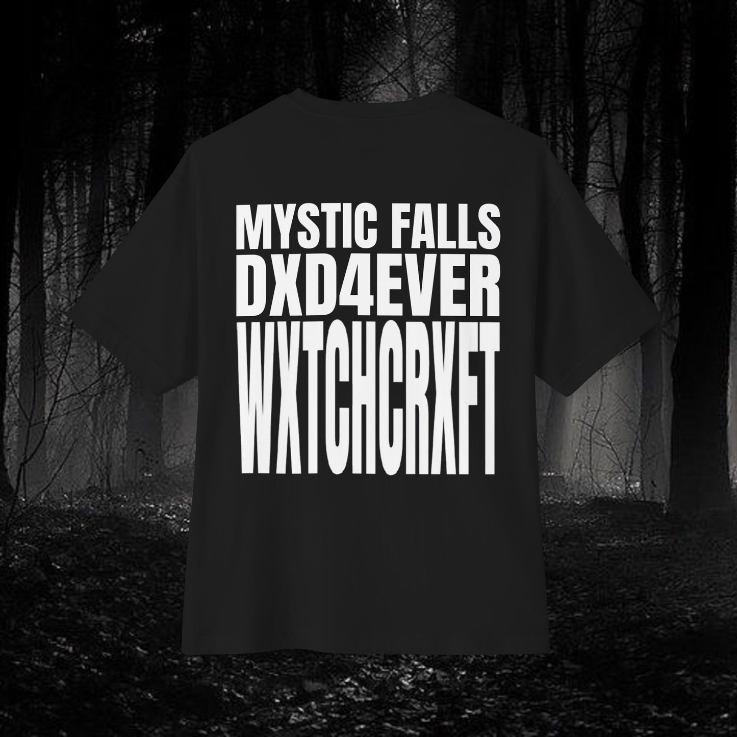 Witchcraft Tee — "REAL WXTCHCRXFT" Bold Graphic Boxy Shirt
